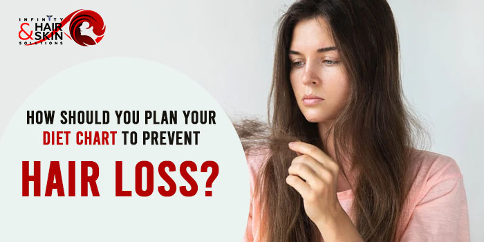 How should you plan your diet chart to prevent hair loss?